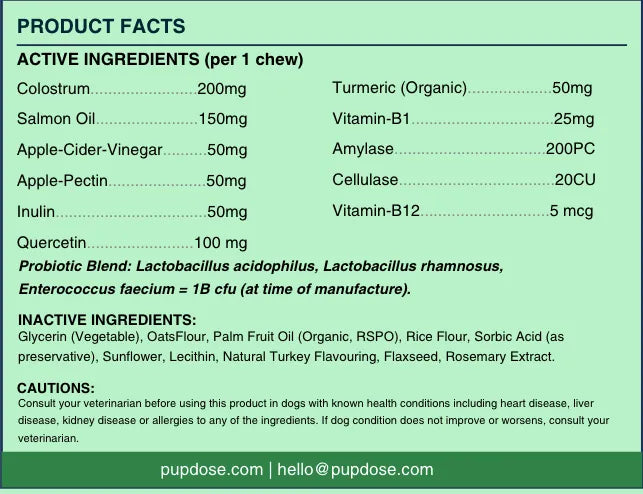 Allergy & Immune Support Chews - Anti-Itch, Skin Relief & Seasonal Allergy Defense for Dogs